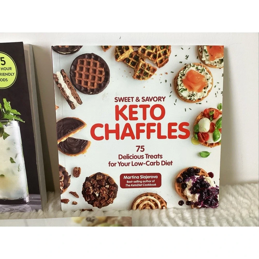 Paleo Hacks Keto Cookbooks Cocktails Fat Bombs Chaffles Lot of 3 Recipes Photos